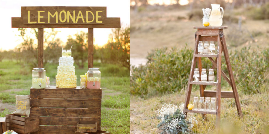 Small lemon drink station